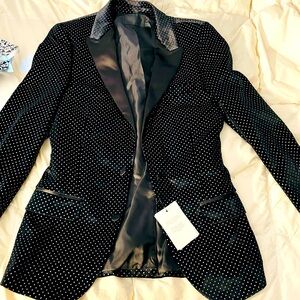 ASOS sequins black blazer NWT